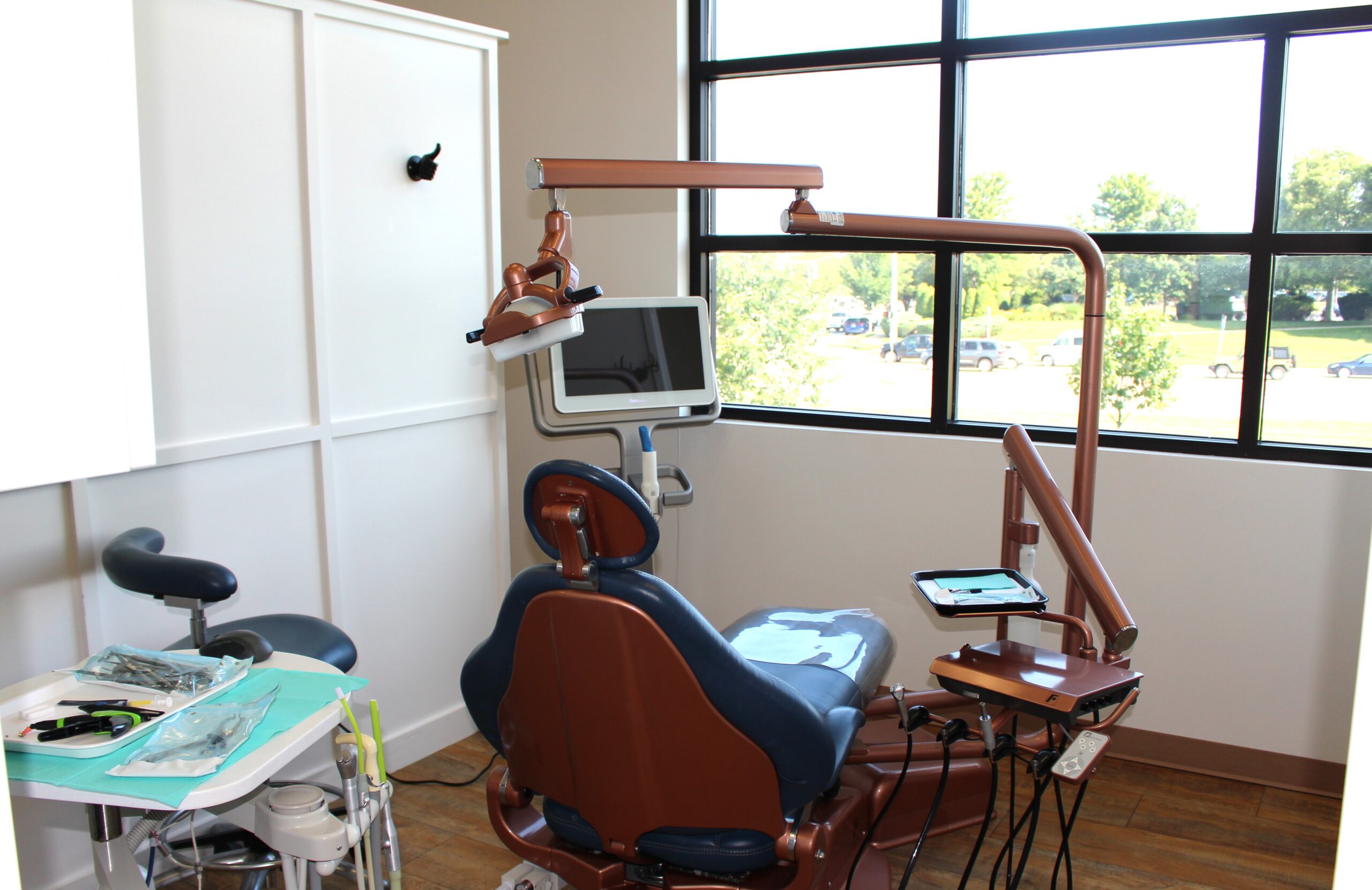 Dental treatment chair and equipment at Solstice Dental in Louisville, KY
