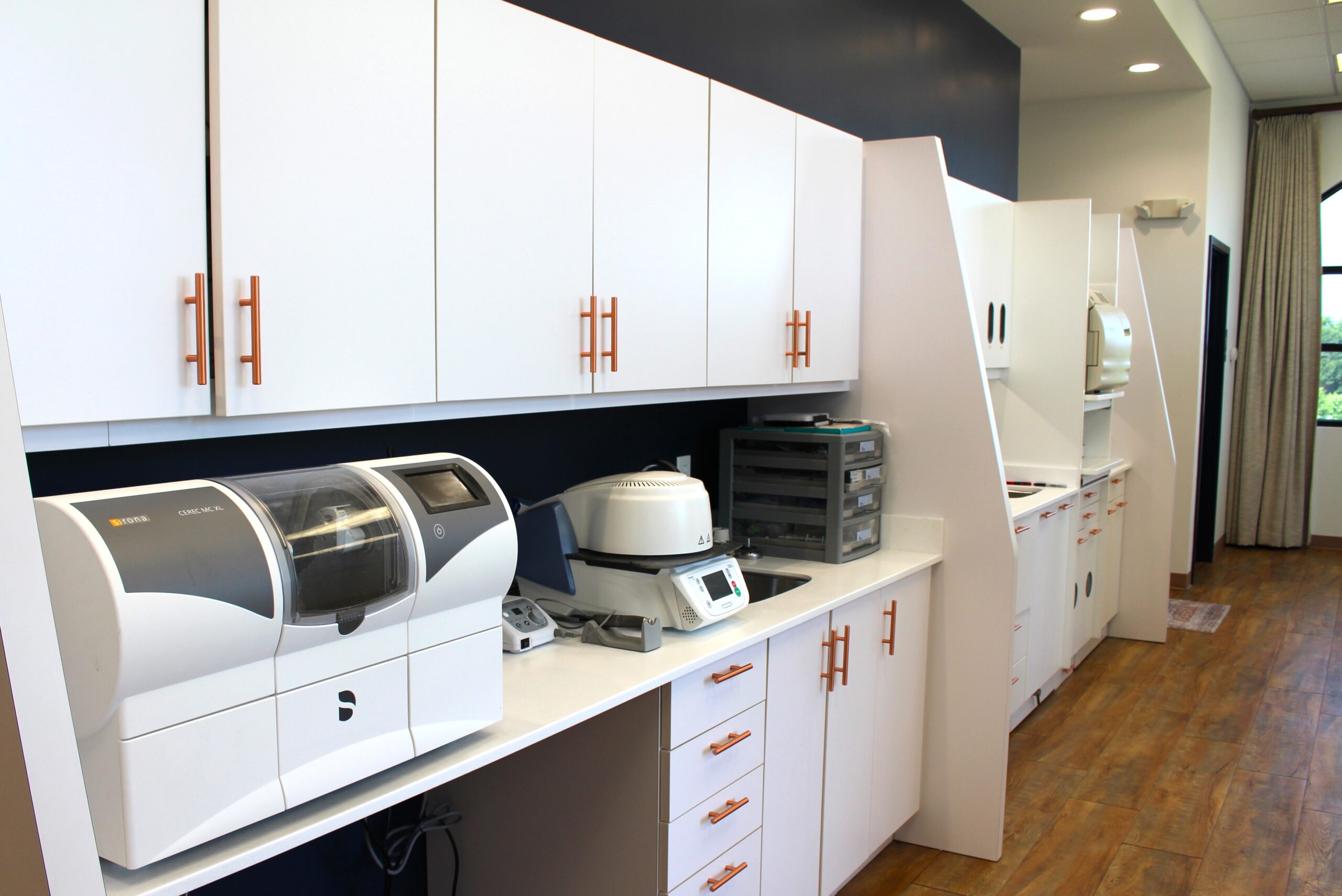 Dental milling machine and lab equipment at Solstice Dental in Louisville, KY